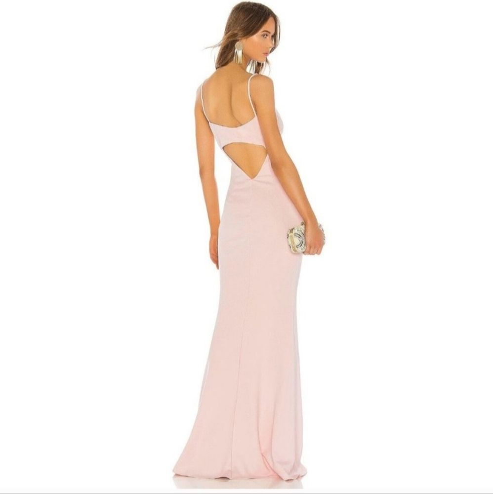 Katie May Los Angeles Gown In Blush Pale Pink - M